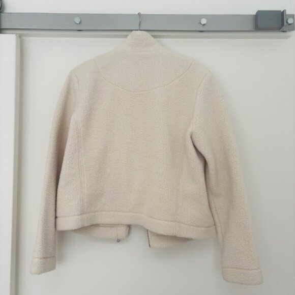 Anthropologie LILLA P SHERPA MOTO JACKET Size XL - Picture 7 of 9